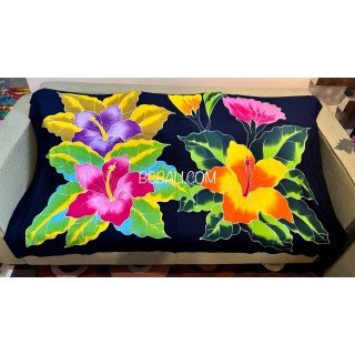 Special Offer Rayon Sarong Hand Painted Flower Design High Quality